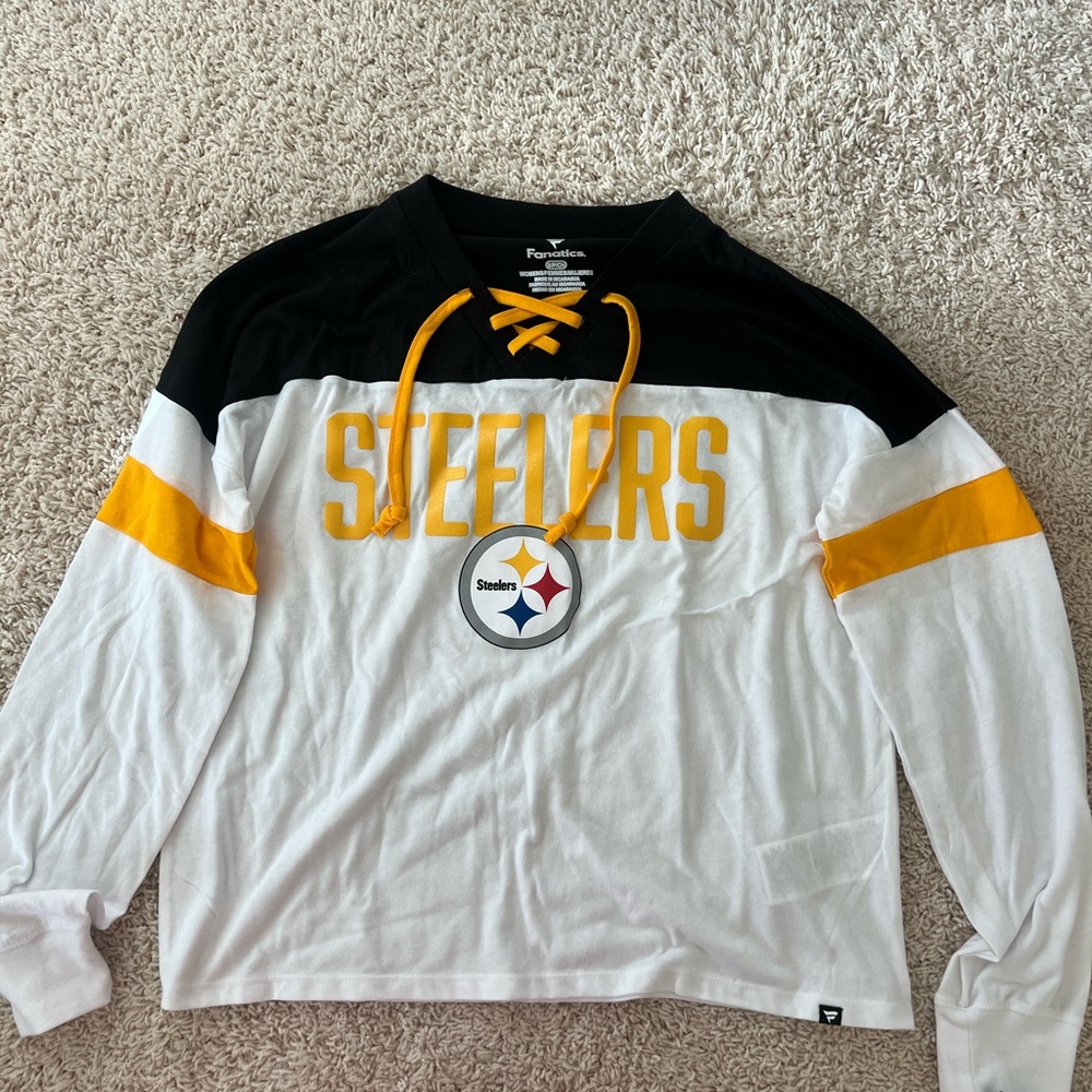 Steelers Fanatics Long Sleeve Jersey